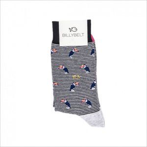 Pink Toucan - Animal Cotton Socks - (Black, White, & Pink)